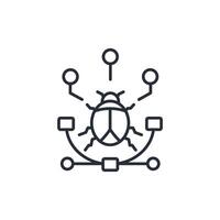 insect icon. .Editable stroke.linear style sign for use web design,logo.Symbol illustration. vector