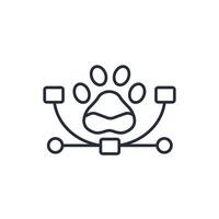 wildlife icon. .Editable stroke.linear style sign for use web design,logo.Symbol illustration. vector