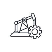 petroleum engineer icon. .Editable stroke.linear style sign for use web design,logo.Symbol illustration. vector