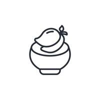 fruit icon. .Editable stroke.linear style sign for use web design,logo.Symbol illustration. vector