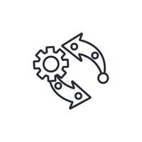 systems engineering icon. .Editable stroke.linear style sign for use web design,logo.Symbol illustration. vector