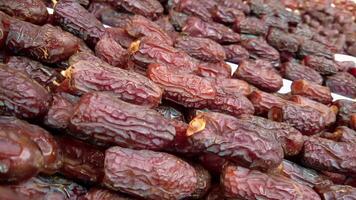 Dates are piled up in a pile video