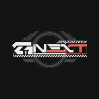 Illustration next generation. graphics for prints, t-shirts and other uses vector