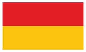 Illustration of Baden flag. The correct proportions and color vector