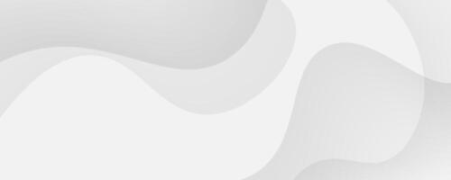 Abstract White Background with Curved Shapes vector
