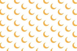 Moon pattern . Pattern with golden crescent moons . Moon background . Moon wallpaper . illustration vector