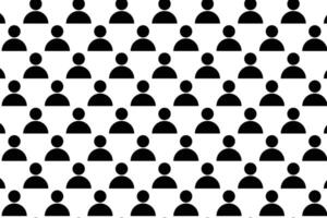Pattern with profile icon . User structure pattern . Team background . illustration vector
