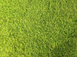 Top View, Blurred Green Artificial Turf Texture for Design photo