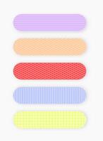 Simple name tag labels isolated vector