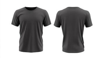This stylish basic black tshirt mockup is perfect for casual attire and features a relaxed fit along with a classic design that allows for versatile and creative styling options every day photo
