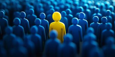 This image symbolizes the strategic process of selecting the best candidate from a diverse pool, emphasizing the uniqueness crucial for effective talent acquisition and recruitment in organizations photo