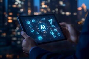 Explore and discover the significant and transformative impact that artificial intelligence has on digital commerce, online retail spaces, and financial services in todays rapidly modern marketplace photo