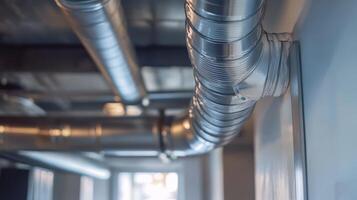 Explore a cuttingedge HVAC system featuring advanced ventilation pipes designed for superior heating and cooling efficiency, making it perfect for both industrial applications and residential use photo