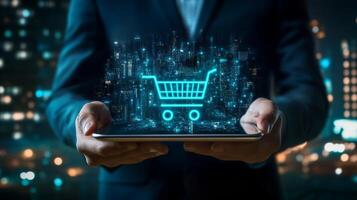 Discover and explore the exciting future of ecommerce through innovative virtual shopping and advanced cart technology photo