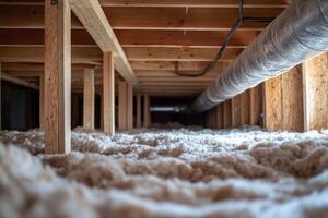 This article examines the hidden structures and utilities in a crawl space, highlighting key elements like beams, insulation, and plumbing that are vital for a homes integrity and function photo