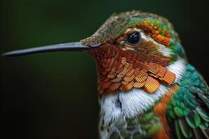Humming bird in the studio photo