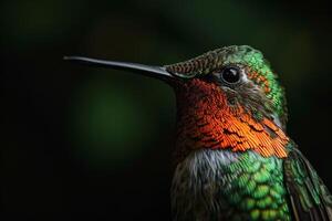 Humming bird in the studio photo