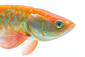 A close up of a fish with bright colors photo