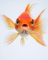 A close up of a fish with its mouth open photo