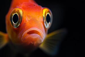 A close up of a fish with big eyes photo