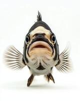 A fish with a big mouth and long fins photo