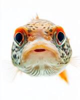A close up of a fish with big eyes photo