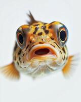 A close up of a fish with big eyes photo