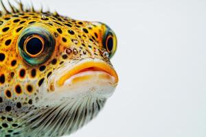 A close up of a fish with big eyes photo