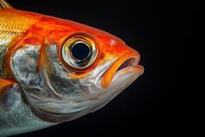A close up of a fish with big eyes photo