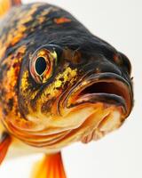 A close up of a fish with a big mouth photo