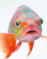 A fish with a big mouth and a big head photo