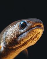 A close up of a fish with a big eye photo