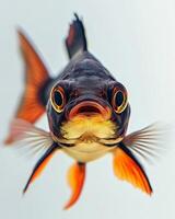 A fish with a big mouth and a big head photo