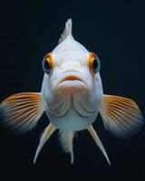 A close up of a fish with big eyes photo
