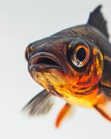 A close up of a fish with big eyes photo