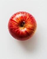 Red Apple Isolated With White Background photo