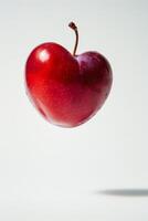 Elephant Heart Plum Isolated With White Background photo