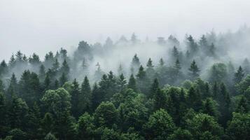 Misty Forest Landscape photo