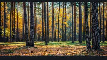 Golden Autumn Forest photo
