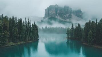 Misty Mountain Lake photo