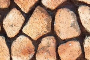 Stone brown large wall texture photo