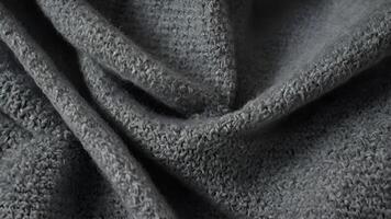 Close Up of Soft Grey Fuzzy Fabric Texture photo