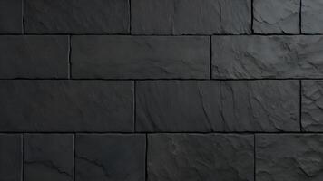 Dark Gray Slate Tile Texture Background photo