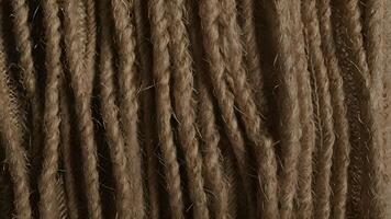 Natural Jute Fabric Texture Close Up photo