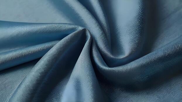 Blue Polyester Fabric Texture Background photo