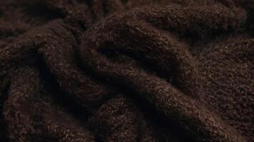 Closeup of Soft Brown Fuzzy Fabric Texture photo