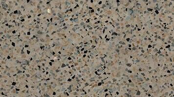 Terrazzo Floor Texture Background With Marble Chips And Polished Finish photo