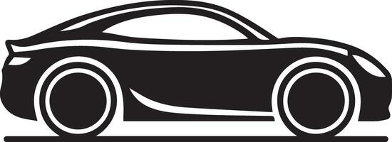 A sedan black colored latest car, designed for multipurpose use. Its sleek, minimalistic design ensures versatility for various applications, including logos, icons, and t-shirt designs vector