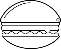 burger illustration art design Free . vector