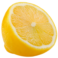 A lemon slice isolate on transparent background. png